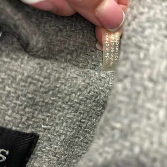 Guess Los Angeles Womens Small Gray Hooded Coat Toggle Closure Wool Blend Jacket - Picture 5 of 14